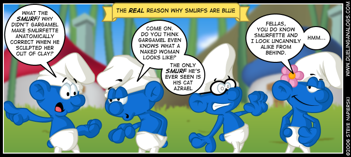 why are smurfs blue