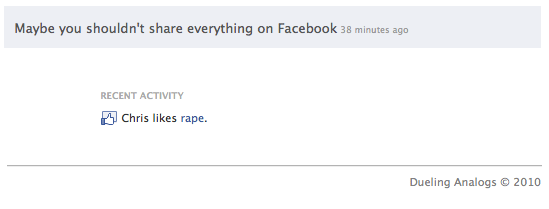 Maybe you shouldn’t share everything on Facebook