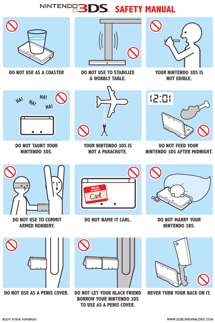 Nintendo 3DS Safety Manual