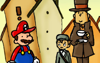 Mario Meets Professor Layton