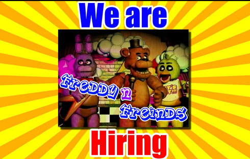 Freddy Fazbear’s Pizza is Hiring