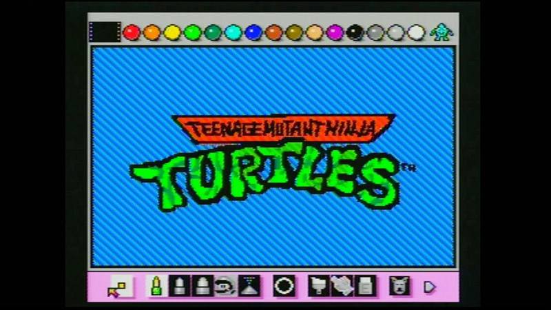 Teenage Mutant Ninja Turtles Meets Mario Paint