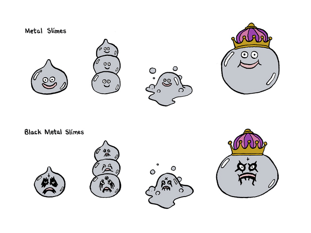 Black Metal Slimes