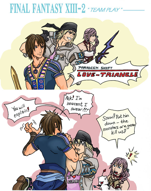 Final Fantasy XIII-2 - Team Play