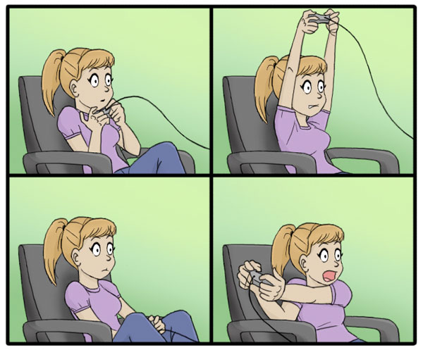Girl Holding Video Game Controller Girl Holding Video Game Controller
