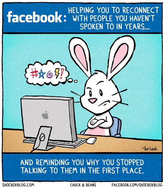 Facebook: Helping You To Reconnect With People You Haven't Spoken To In Years...