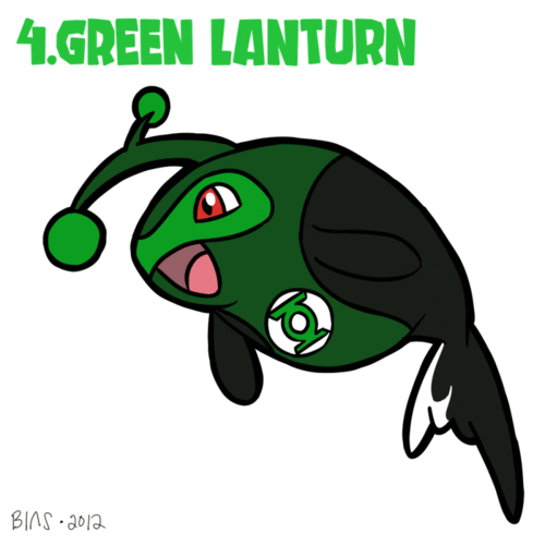 Green Lanturn - Pokemon