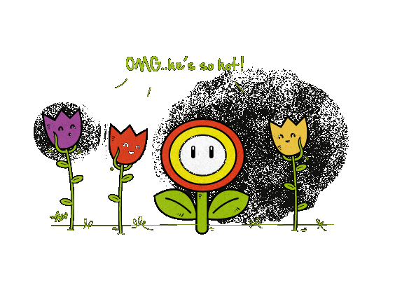 So Hot... - Super Mario Bros. fireflower