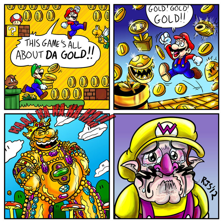 gold mario
