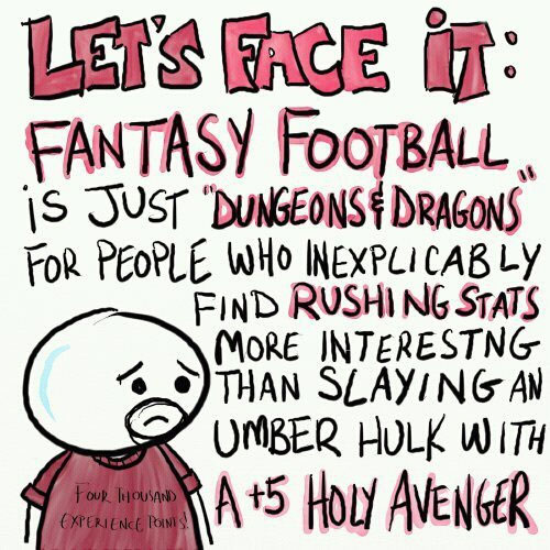 Fantasy Football and Dungeons 'n' Dragons Fantasy Football and Dungeons 'n' Dragons