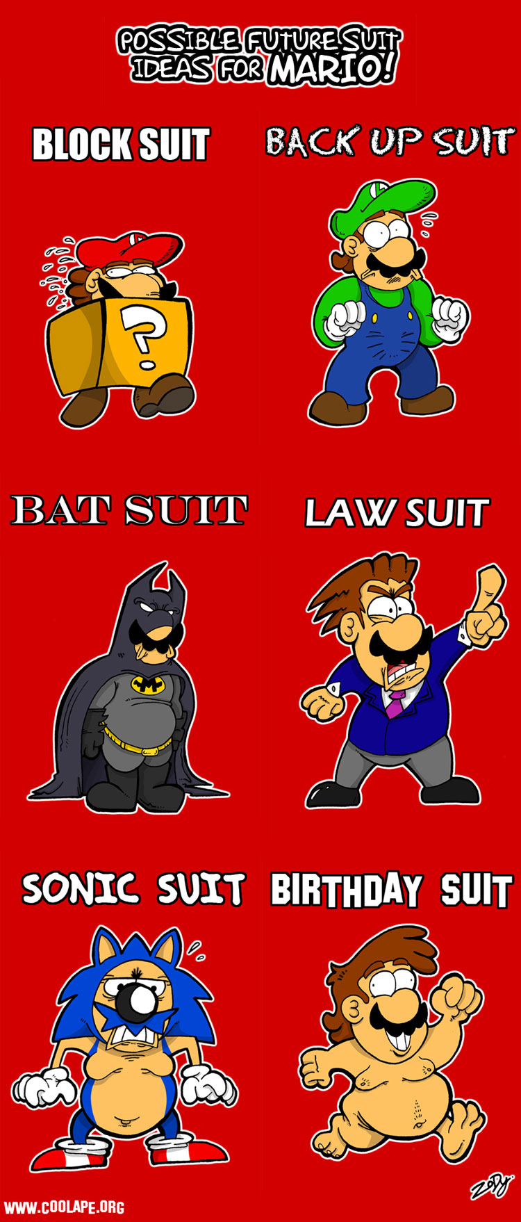 Possible Future Suit Ideas for Mario