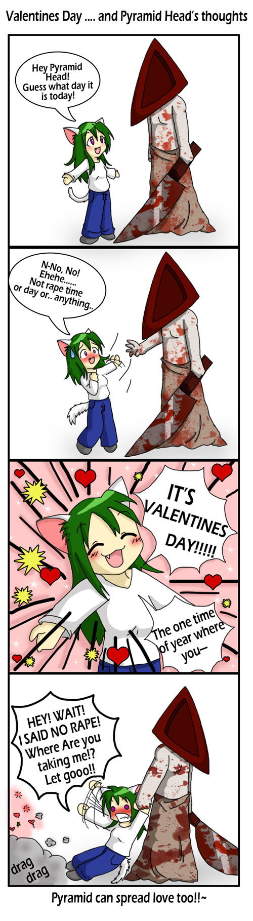 Will You Be My Valentine, Pyramid Head?