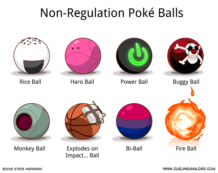 Non-Regulation Poké Balls