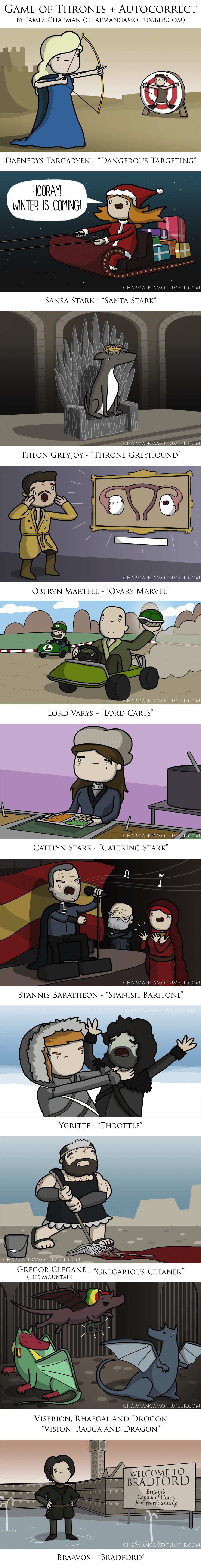 Game of Thrones + AutoCorrect