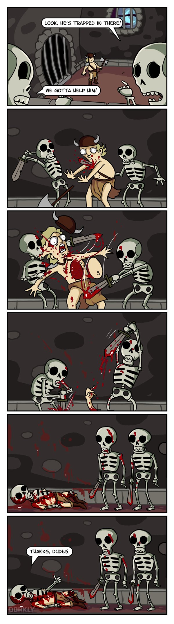 Video Games from the Skeletons' Point of View